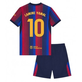 Barcelona Lamine Yamal #10 Koti Peliasu Lasten 2026-27 Lyhythihainen (+ Lyhyet housut)